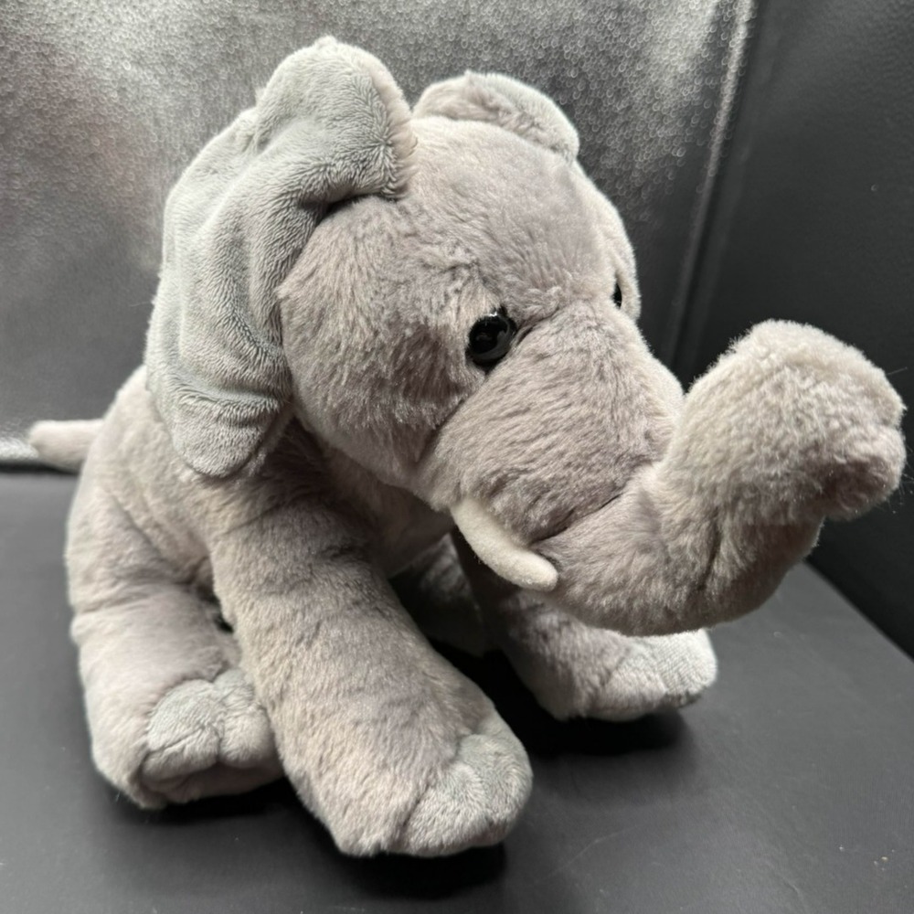 Aurora Destination Nation Elephant Plush‎ Gray Stuffed Animal Toy Soft Bean Gray